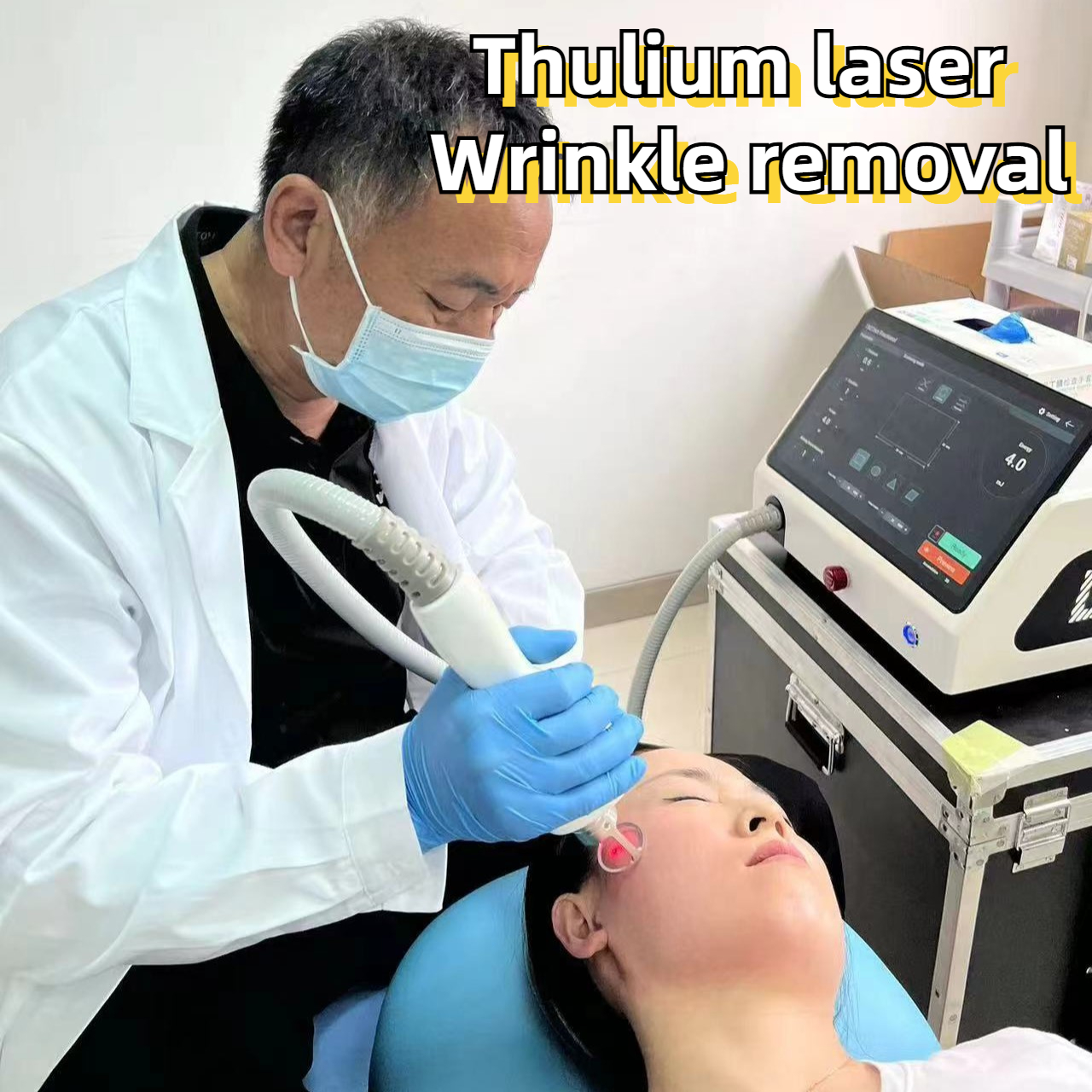 1927nm Thulium laser to remove skin wrinkles