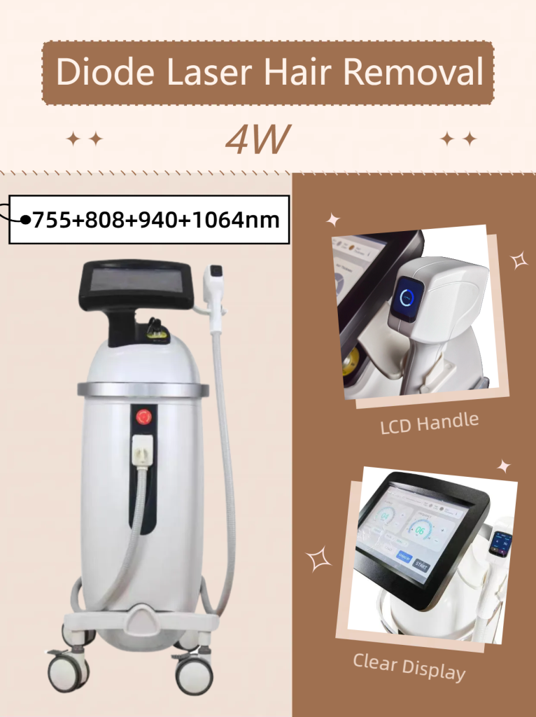 high-power diode hair removal laser