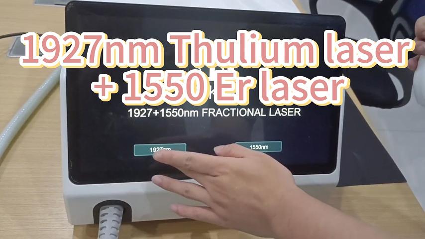 1927nm thulium laser + 1550nm laser