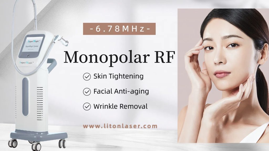 6.78mhz monopolar RF anti-aging beauty machine