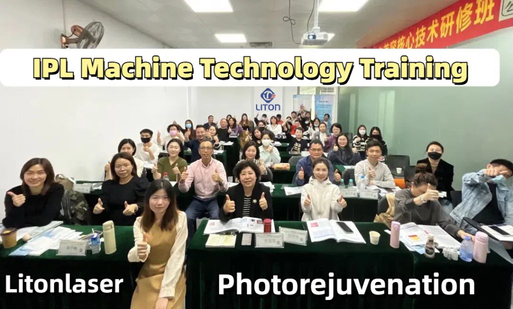 IPL machine beauty technology training course photorejuvenation teaching