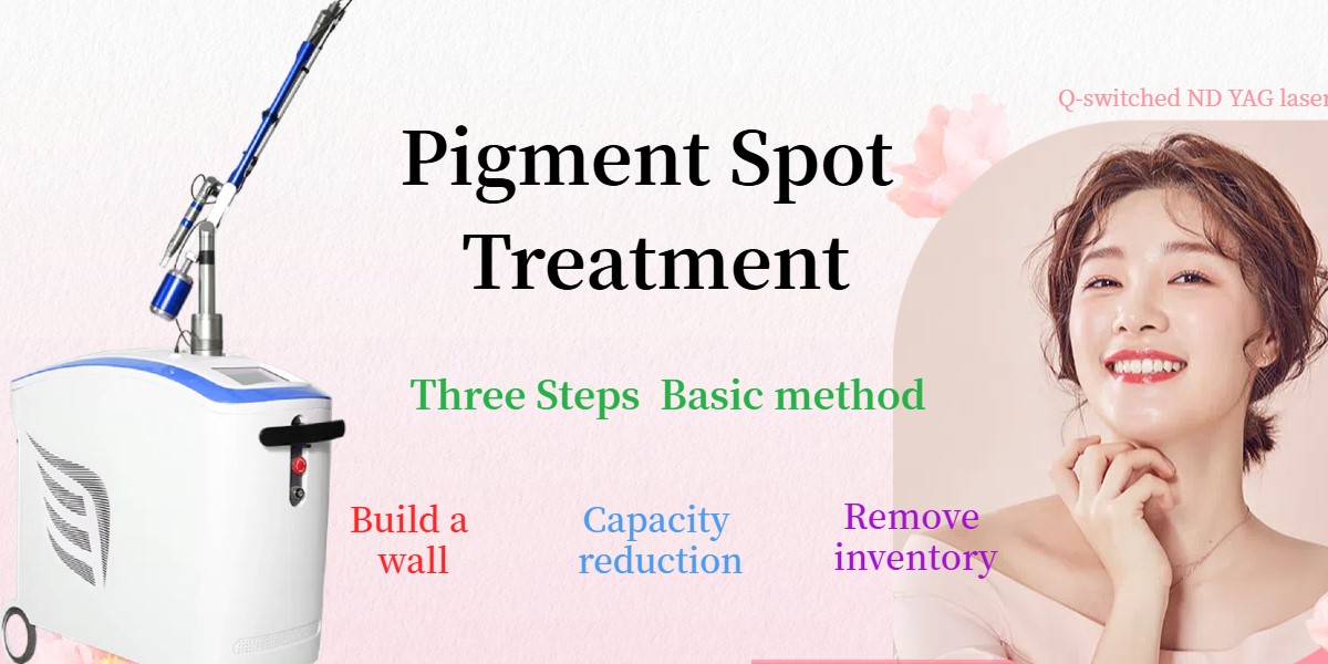 Three steps pigment spots treatment method