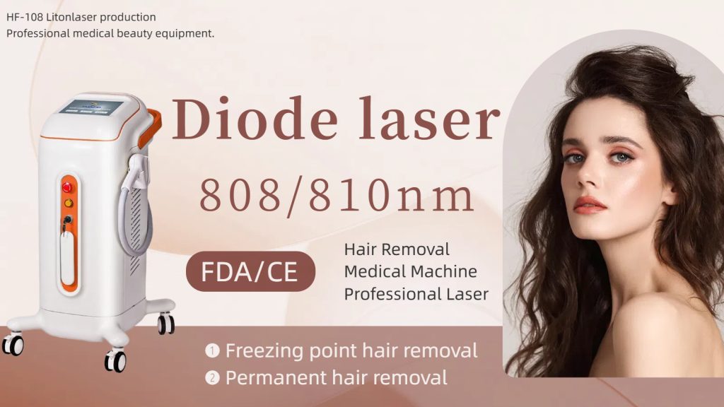 HF-108 Professional Diode Laser Freezing Point Hair Removal Permanent Hair Removal Machine