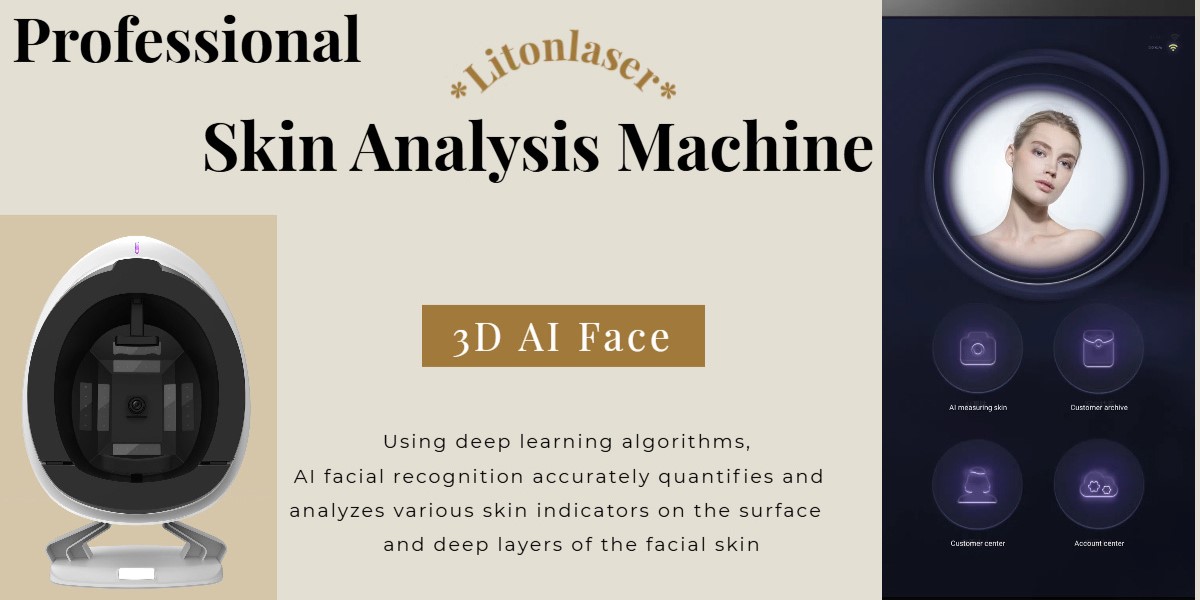 Professional skin analysis machine 3D skin and AI face technology