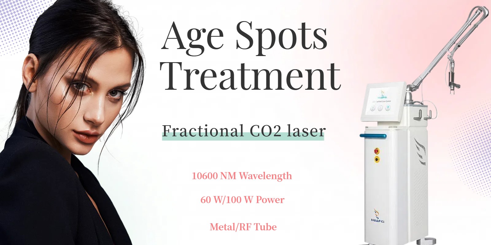 Long-pulse 10600nm fractional CO2 laser for the treatment of age spots