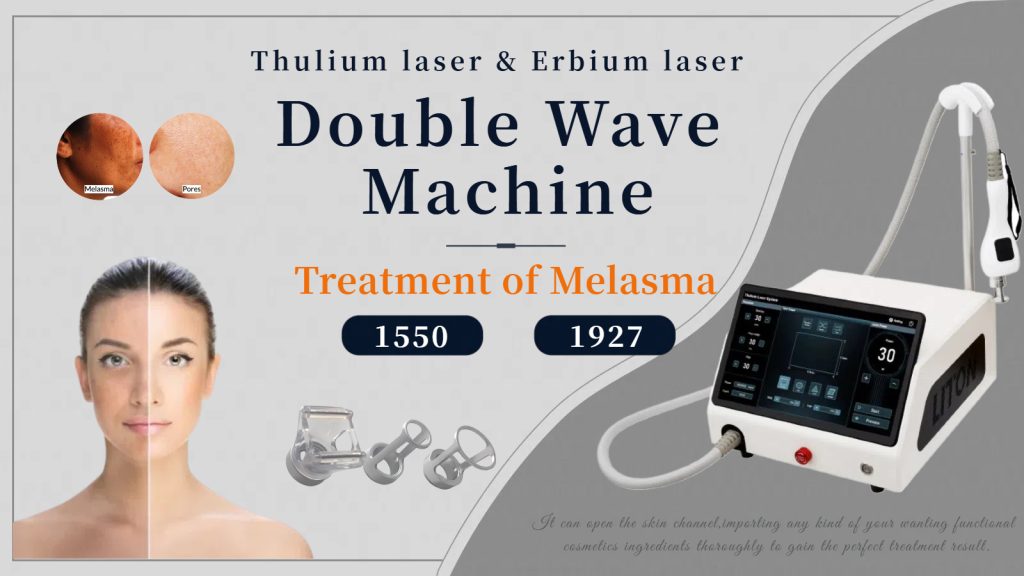 1550 Erbium Laser and 1927 nm Thulium Laser Dual Wave Machine for Melasma Treatment