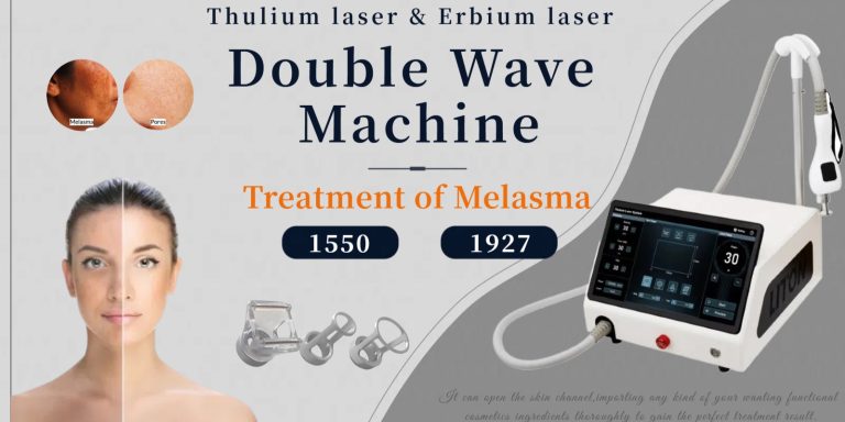 1550 nm Erbium Laser and 1927 nm Thulium Laser Dual Wave Machine for Melasma Treatment