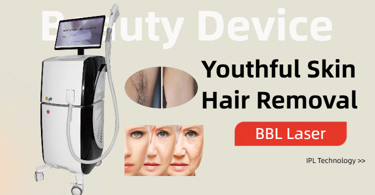 BBL laser treatment for skin rejuvenation and hair removal