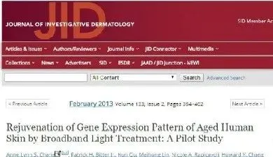 Update of Gene Expression in Photo-Aged Human Skin Using Broadband Light