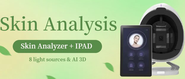 8 light source Skin Analyzer with IPAD beauty equipment