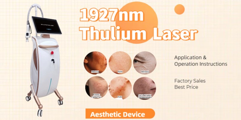 Factory sales 1927 nm Thulium laser application treatment aesthetic machine